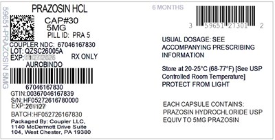 Label (59651 273 01 Prazosin 5mg 67046 1678 30)